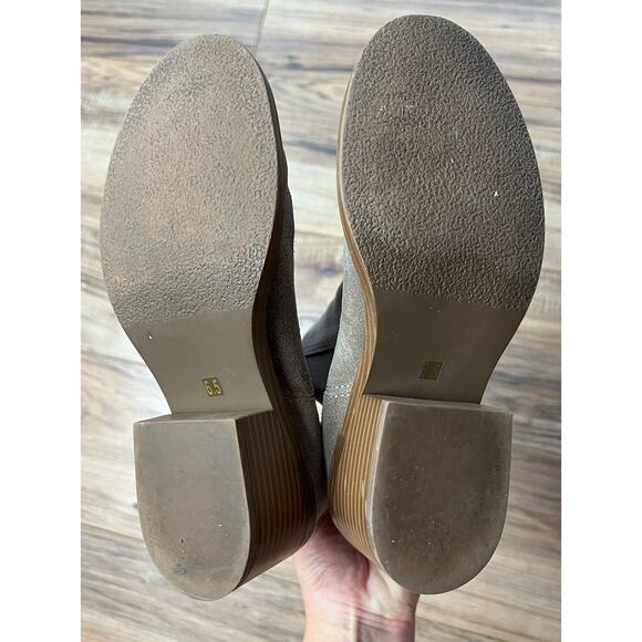 Steve Madden Mushroom Gray Laurely Bootie Faux Suede Size 6.5 Women’s - Picture 6 of 8